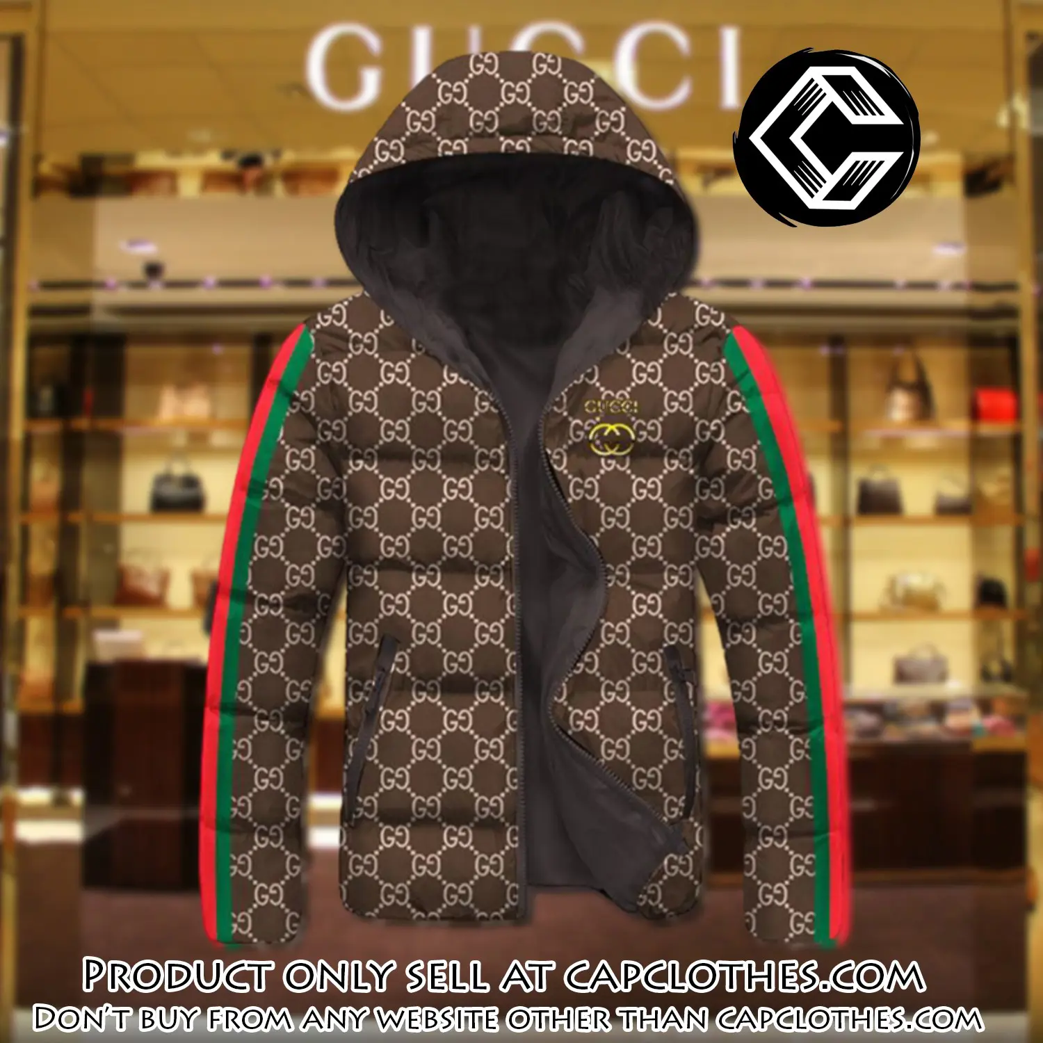 Gucci downfilled coat ultralight down jacket outdoor jacket warm outwear dfj1011 cc0102363